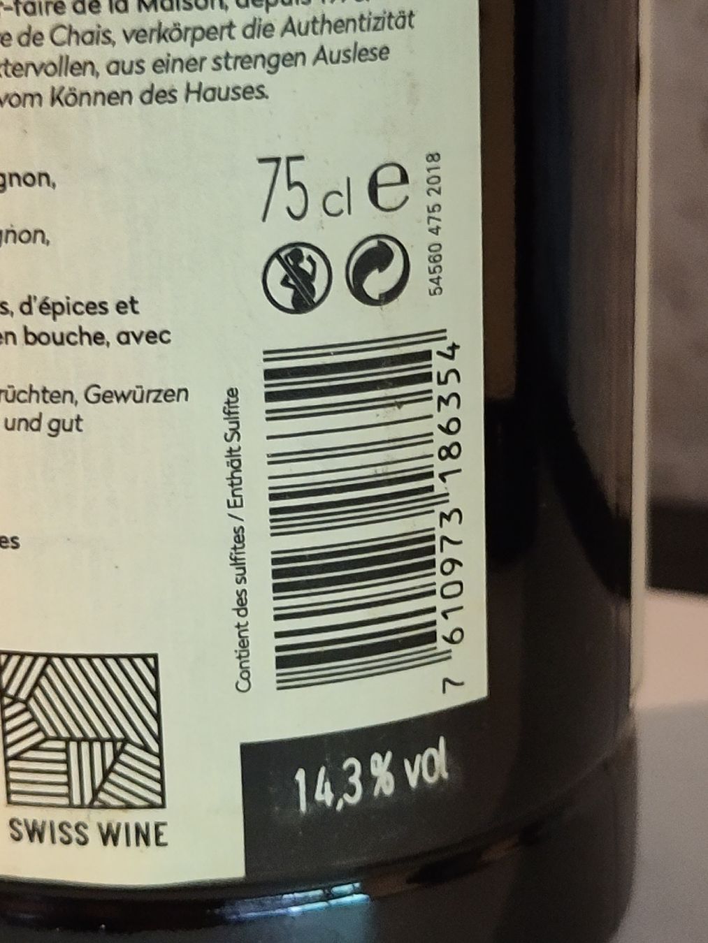 Vino: 4 FL. "Rouge d'Enfer" 2018 – Nuovo (secondo la descrizione) da Basel venduto da Morgenmuffel 3