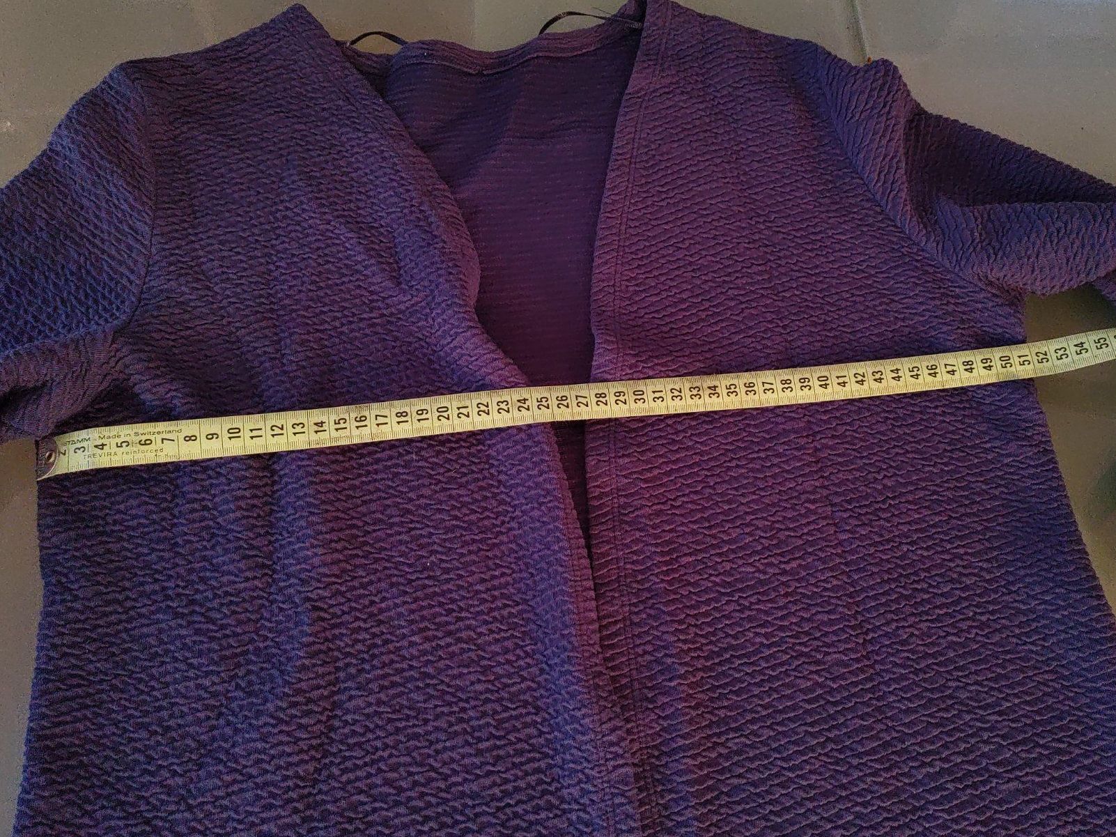Giacche: Dunkelblaue Strickjacke, Grösse 44-46 – Usato da Strengelbach venduto da Phorensic_30 6