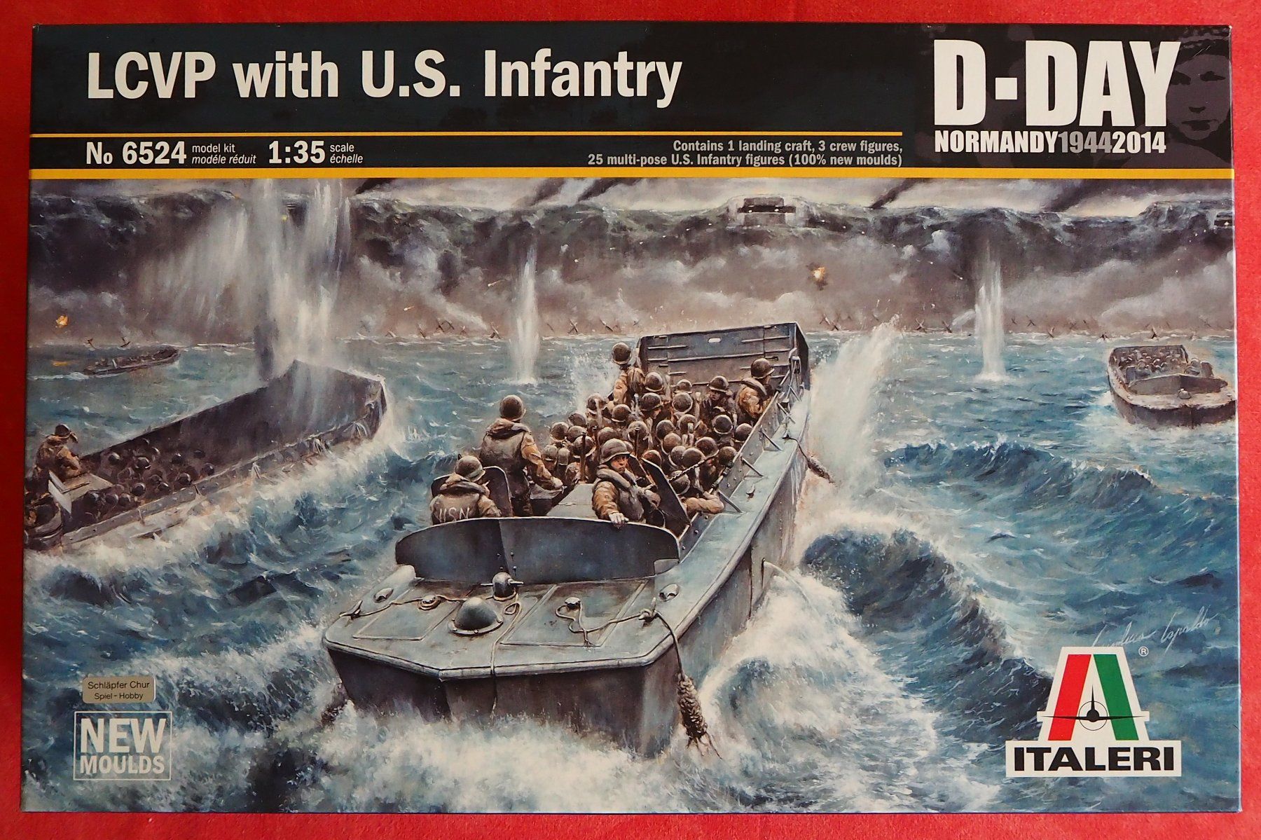 Italeri Kit di modellismo & Modellini statici: Italeri / LCVP with U.S. Infantry / 1/35 – Nuovo (secondo la descrizione) da Chur venduto da big_5zx8 1