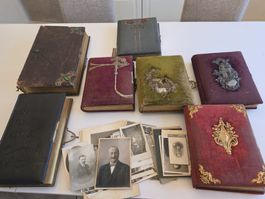 Alte Fotoalben Sammlung, Vintage-Look - Einzelstuecke!