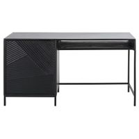 Mangoholz Schreibtisch mit Schrank