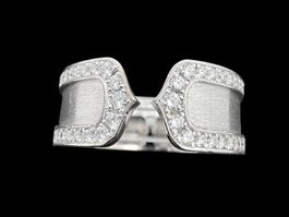Cartier C2 Edge Brillanten 0.9ct 18k WG Grösse 59 *S1869