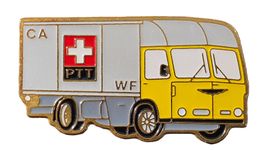 U407 - Pin CA WF PTT Postwagen Paketwagen
