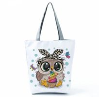 Neu! Tragetasche aus Canvas Cartoon Eule