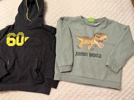 Lot de 2 pulls garçon : 1 sweat à capuche + Jurassic World