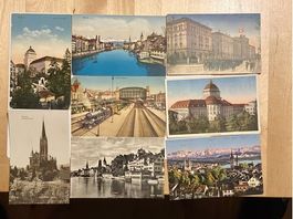 19 Ansichtskarten der Stadt Zürich