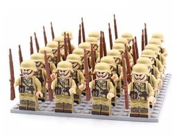 24 FRANZÖSISCHE SOLDATEN - KLEMMBAUSTEINE MINIFIGUREN