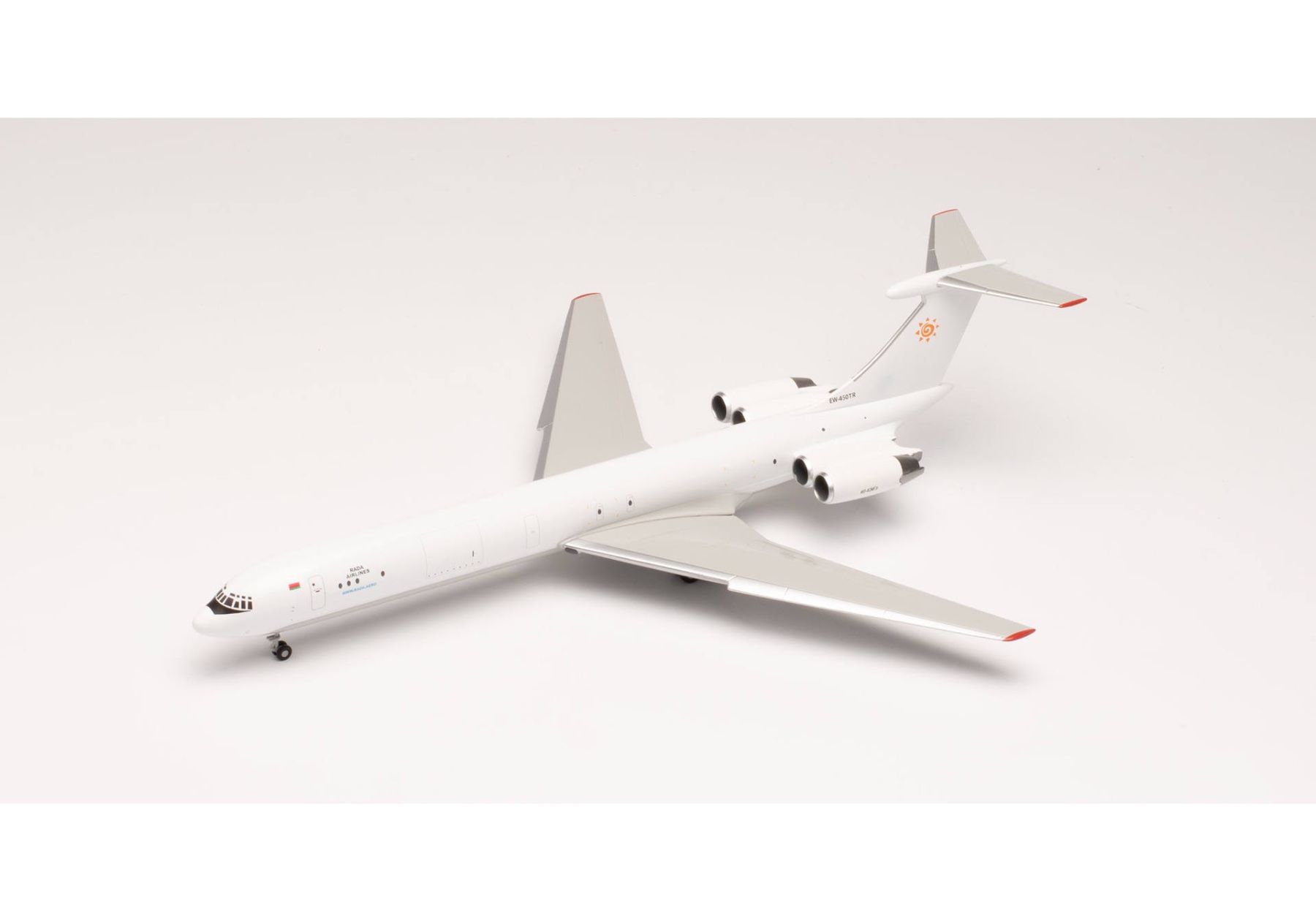 Ilyushin IL-62 Rada Airlines 1/200 Metallmodell - Herpa (Neu (gemäss ...