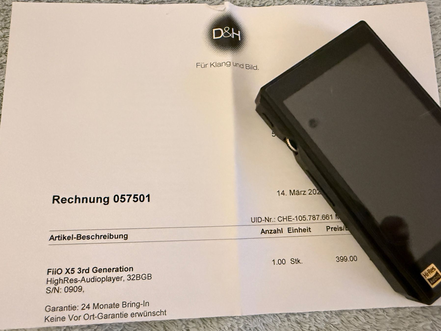 Lettore multimediale portatile: FiiO X5 3rd gen Musikplayer – Usato da Eiken venduto da nase43 7