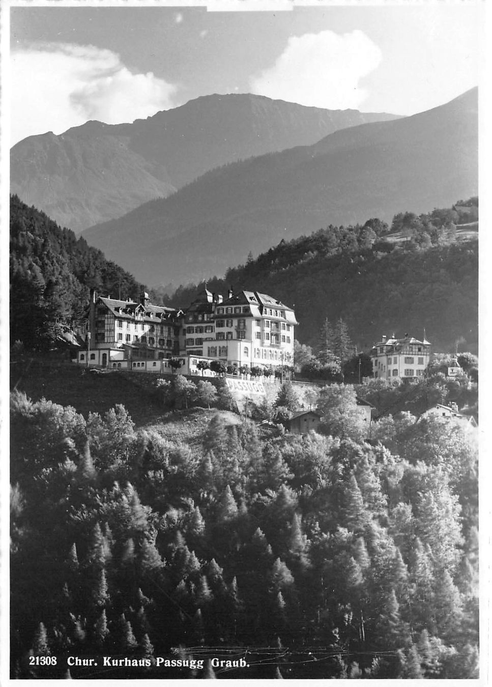 Cartoline postali: Chur, Kurhaus Passugg – Usato da Ottikon b.Kemptth. venduto da Neptun1974
