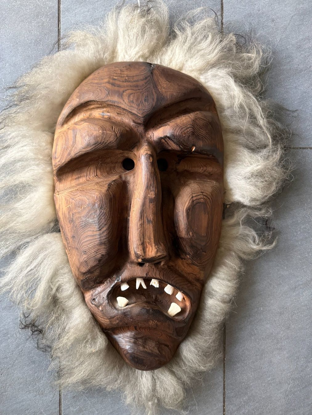 Masken: Grosse   Holzmaske   Tschäggättä    Maske – Gebraucht aus Subingen von ArtBead
