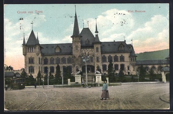 Cartoline postali: Bern, Historisches Museum, Frontansicht  – Usato da Berlin venduto da bartko-reher