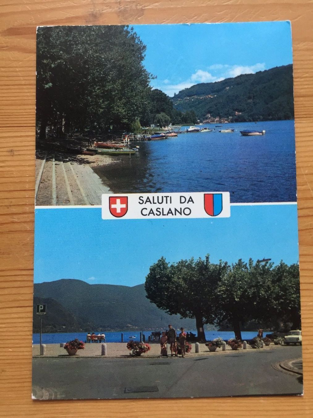 Cartoline postali: Caslano - AK 1977 – Usato da Oberuzwil venduto da Henri09