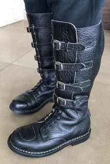 Herrenschuhe: Biker Stiefel handgefertigt Gr. 42.5 – Gebraucht aus Zollikon von Chica13.11. 2