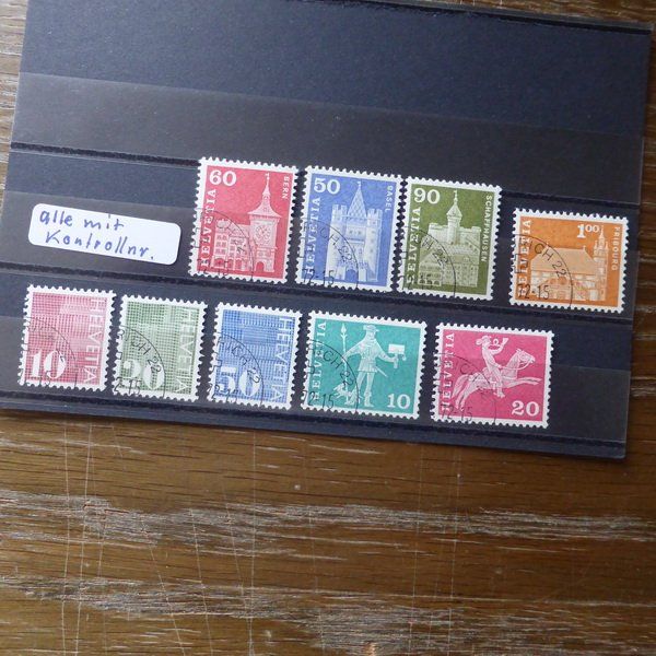 Tous les timbres: kleines Lot CH - Marken mit Kontrollnummern – D'occasion à Egliswil par Trens01 3