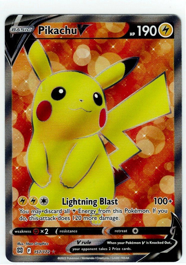 Pokémon Carte collezionabili: Pikachu V Full-Art 157 – Usato da Zürich venduto da PACE79