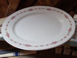 grosse Langenthal Porzellan Platte Tablett Rosen 40,5 cm