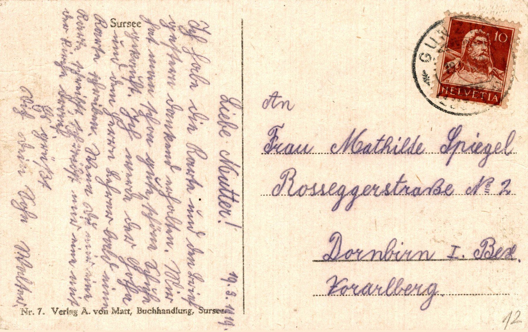 Cartoline postali: Sursee. Rathausplatz – Usato da Bronschhofen venduto da Astore 1