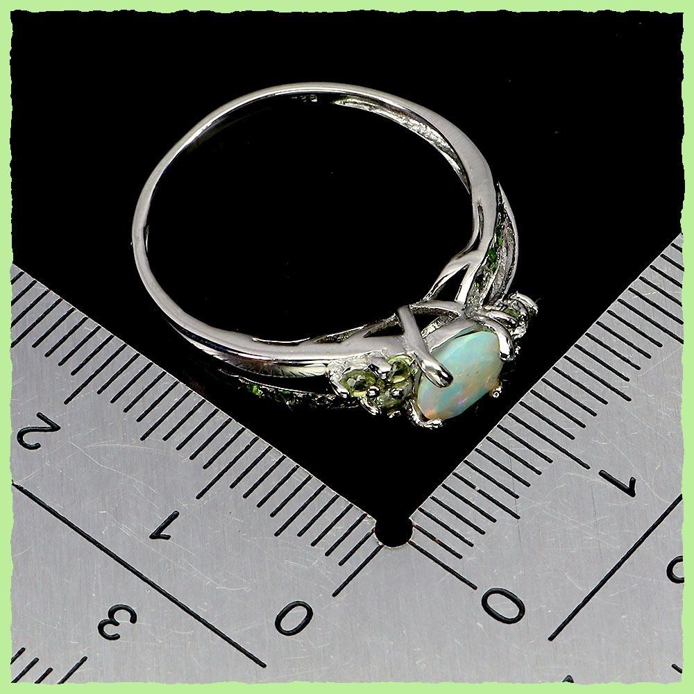 Anelli: Äthiopischer Opal / Peridot Ringe 925 Silber – Nuovo e nell'imballaggio originale da Oberglatt ZH venduto da Goldfee1 2
