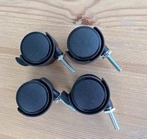 Neu! Rollen 4x Lenkrollen Möbelrollen mit Bremse