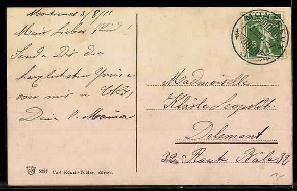 Cartoline postali: AK Montreux, Ortsansicht – Usato da Berlin venduto da bartko-reher 1