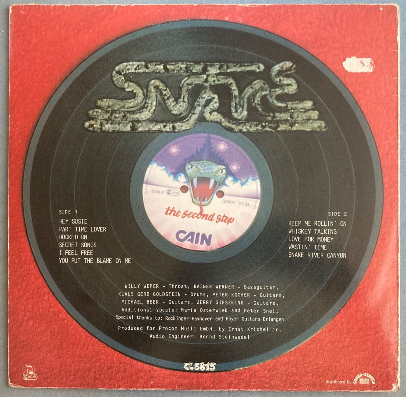 Schallplatten: SNAKE - THE SECOND STEP – Gebraucht aus Poliez-Pittet von Newtown-Records 1