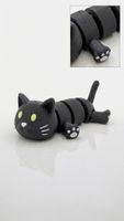 Flexi-Katze (schwarz) – Bewegliche Katzenfigur
