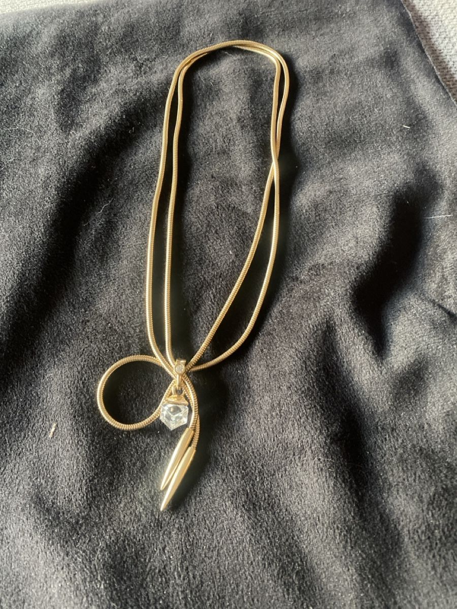 Catenine: Goldene Halskette mit Anhänger Strass – Usato da Läufelfingen venduto da Alles_Garantie