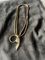Goldene Halskette mit Anhänger Strass