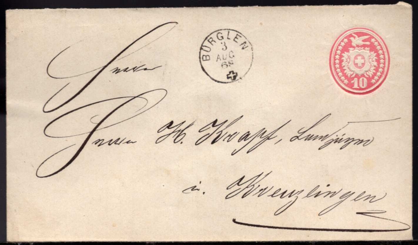 Tous les timbres: BÜRGLEN  3.AUG.68  Zwergstempel – D'occasion à Aarau par kufi44