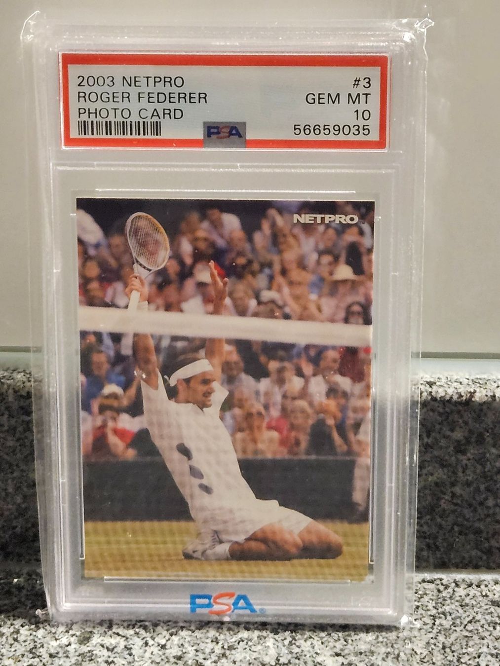 Carte collezionabili: Roger Federer Rookie Card / PSA 10 GEM MINT / 2003 Netpro – Nuovo e nell'imballaggio originale da Oberdorf BL venduto da BaldenEagle