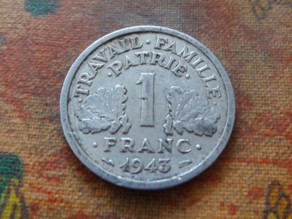 Tutti le monete: FRANCE  1 Franc  1943  old – Usato da Romanel-sur-Lausanne venduto da Swift13