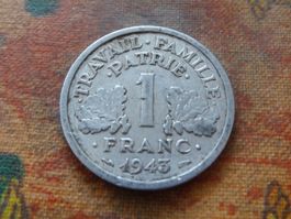 FRANCE  1 Franc  1943  old