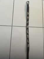 Ledergürtel mit geschützten Tieren (Silber)