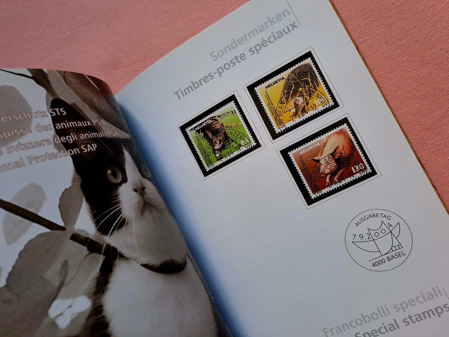 Tutti i francobolli: original Jahrbuch Briefmarken CH Post 2004 Halbmondstempel – Usato da Ostermundigen venduto da pedru8 7