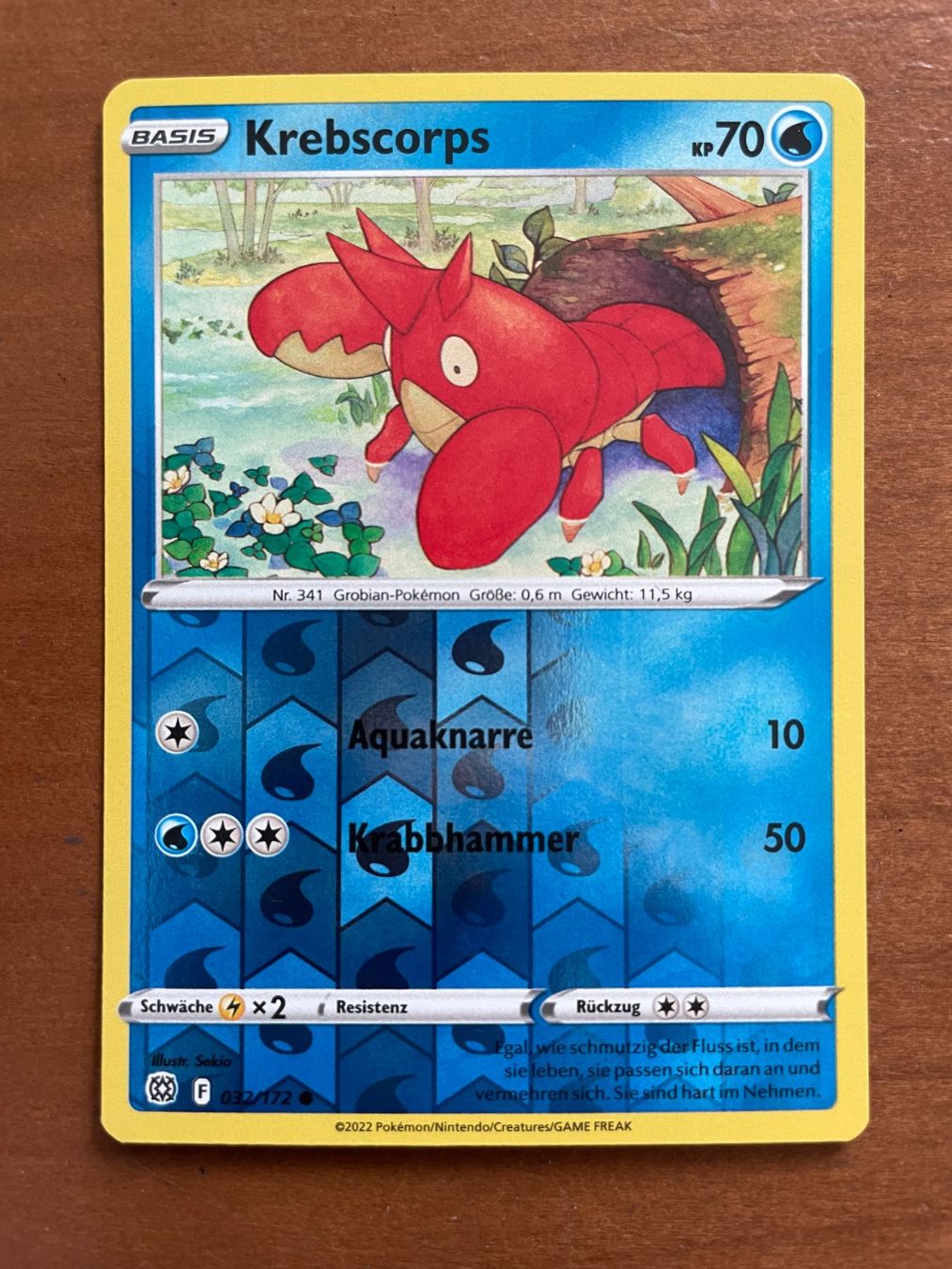 Pokémon Carte collezionabili: Pokemon Krebscorps Reverse (Versand gratis) – Nuovo (secondo la descrizione) da Chur venduto da Angerson