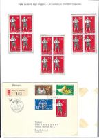 1955: WERBEMARKEN, FDC +VIERERBL.ET-0 IT,F,D+ **, SBK 690.-