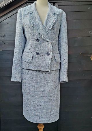 Costume bleu tweed