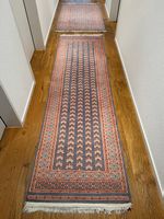 Läufer 78 x 266 cm und Teppich 95 x 154 cm, handgeknüpft