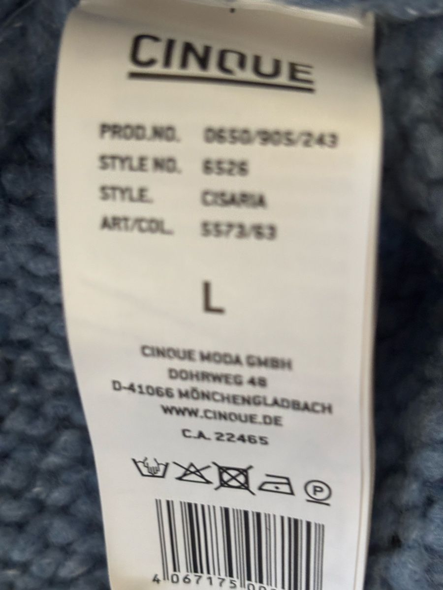 Cinque Maglioni & Felpe: CINQUE Grobstrickpullover hellblau – Nuovo (secondo la descrizione) da Pratteln venduto da sab_whk9 5