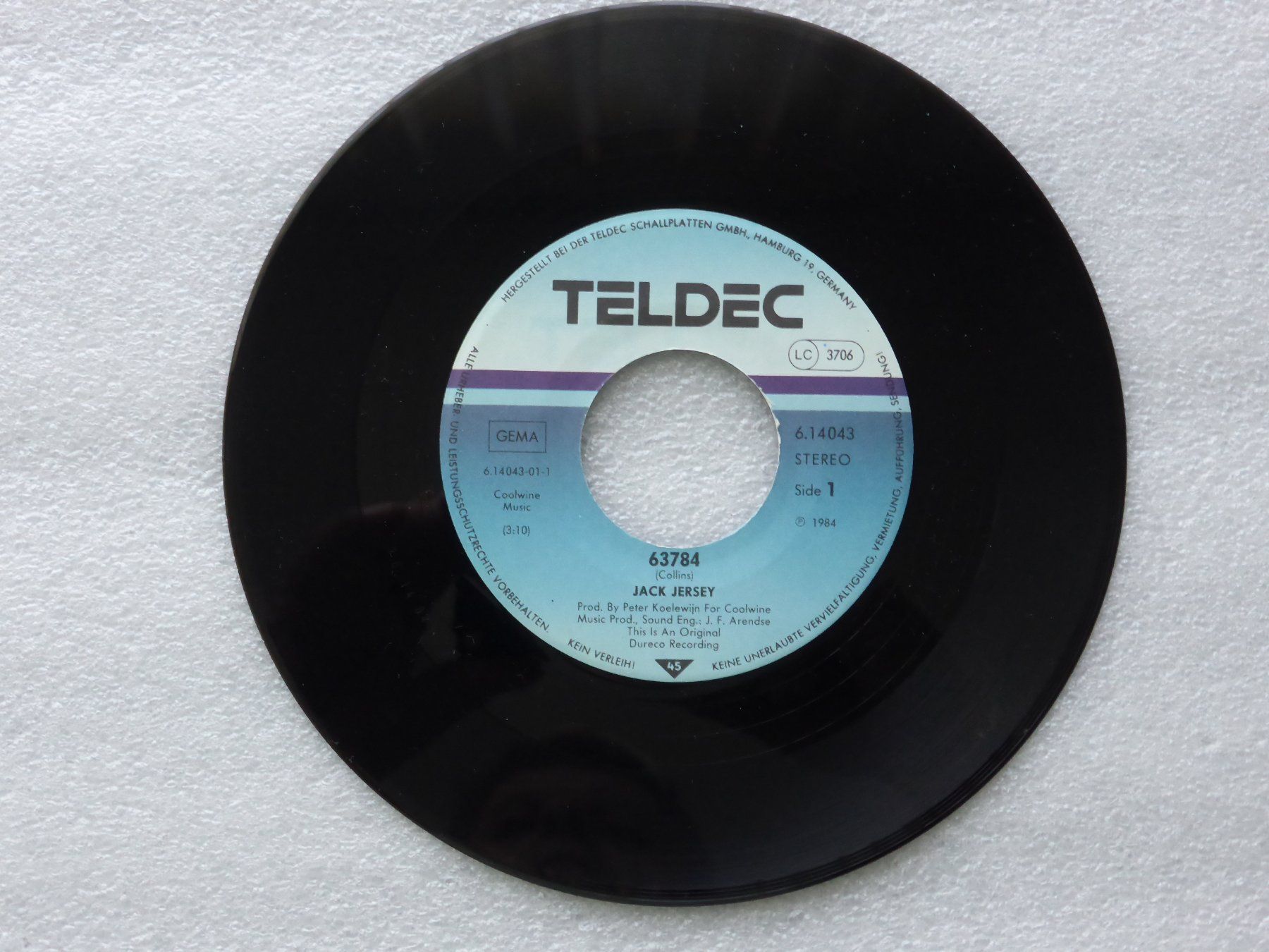 Schallplatten: Vinyl Single   JACK JERSEY – Gebraucht aus Küssnacht am Rigi von Mondkinder 1