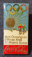 V386B Pin Coca Cola Olympic Games Olympiade - St.Moritz 1948