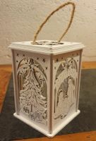 Weihnachtsdeko, Laterne/Windlicht, Holz, Batteriebetrieb