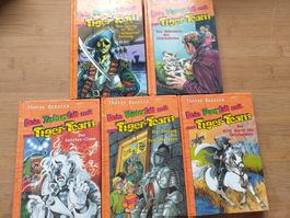 5 Tiger Team Bücher Schatz geister, glückskatze