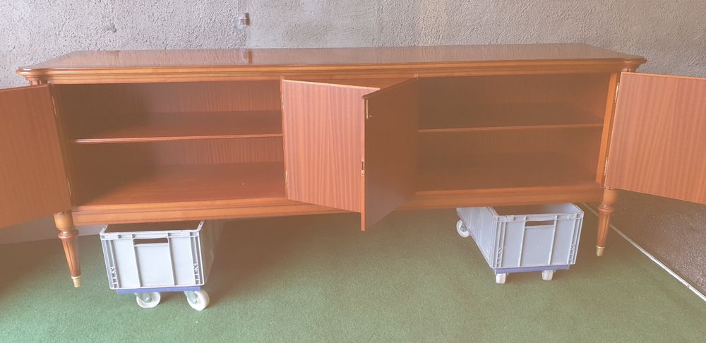 Cassettiere: Kirschbaum Seidbord mit Intarsien und Messing Beschläge – Usato da Seon venduto da bubu73 3
