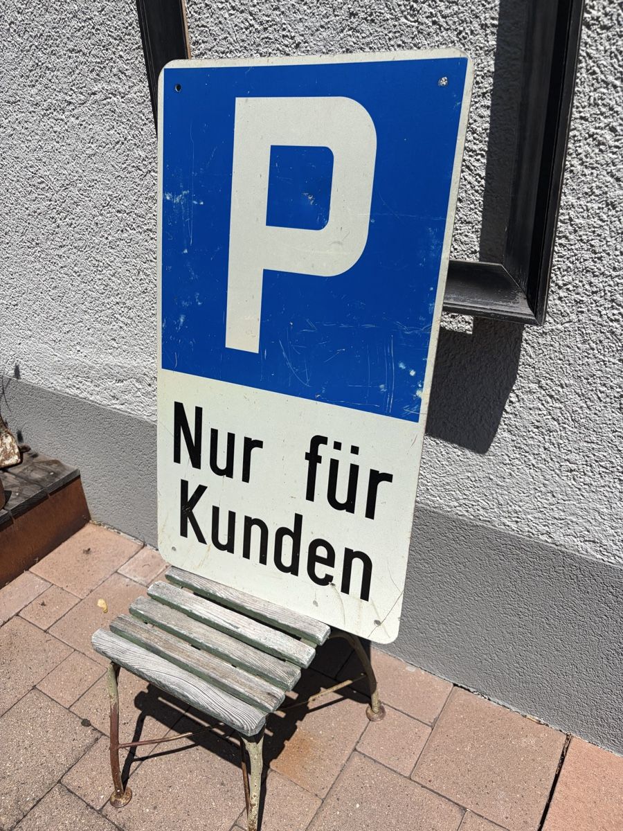 Signal Schild Parkplatz Nur für Kunden (Gebraucht) in Winterthur für ...