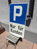 Signal Schild Parkplatz Nur für Kunden 
