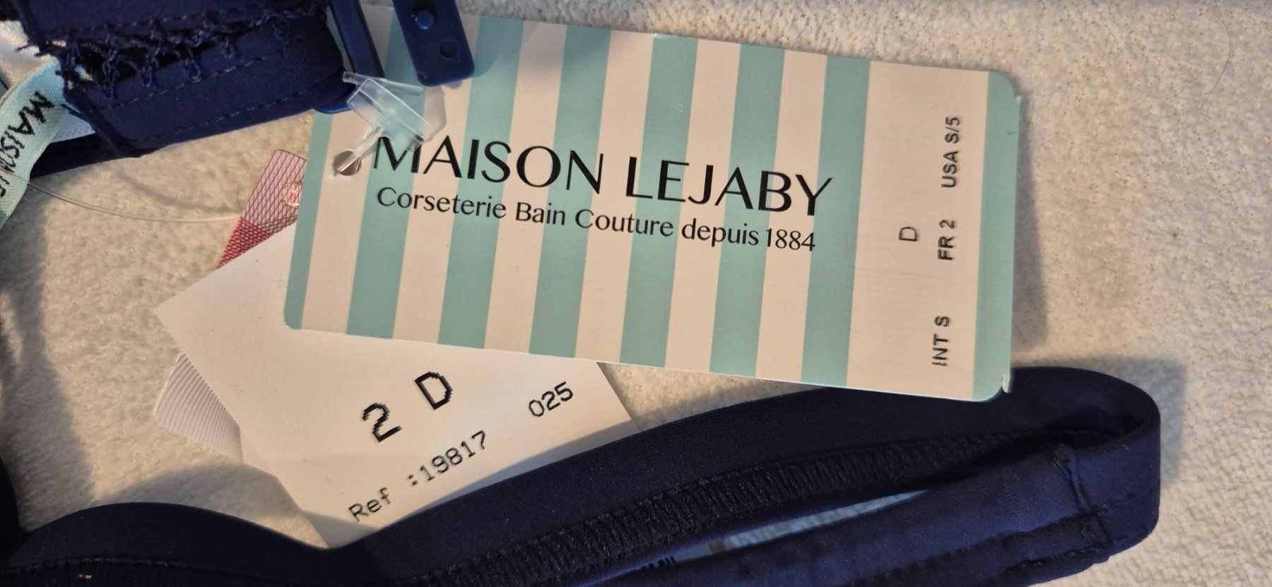 Badekleider & Bikinis: Bikini Maison Lejaby bleu 2D SMALL neuf – Neu und originalverpackt aus vufflens la ville von Veuveclicquot 3