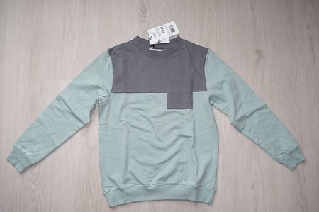 Pullover / Sweatshirt grün/grau Gr.140 Kids Neu!