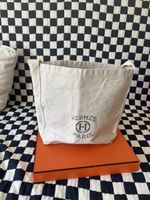 Sac à main Hermès en toile beige